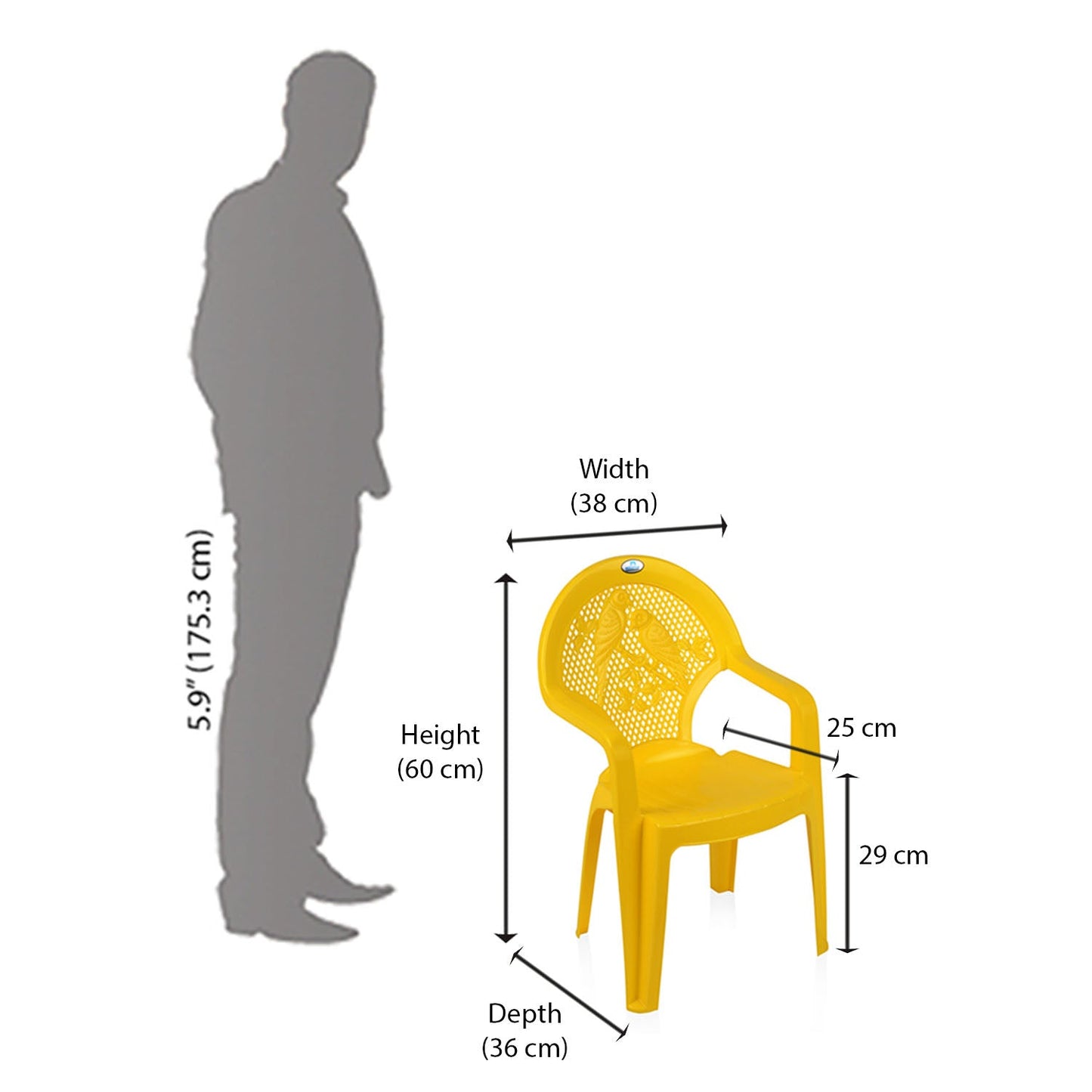 Nilkamal Toy CHR5015 Plastic Kids Arm Chair