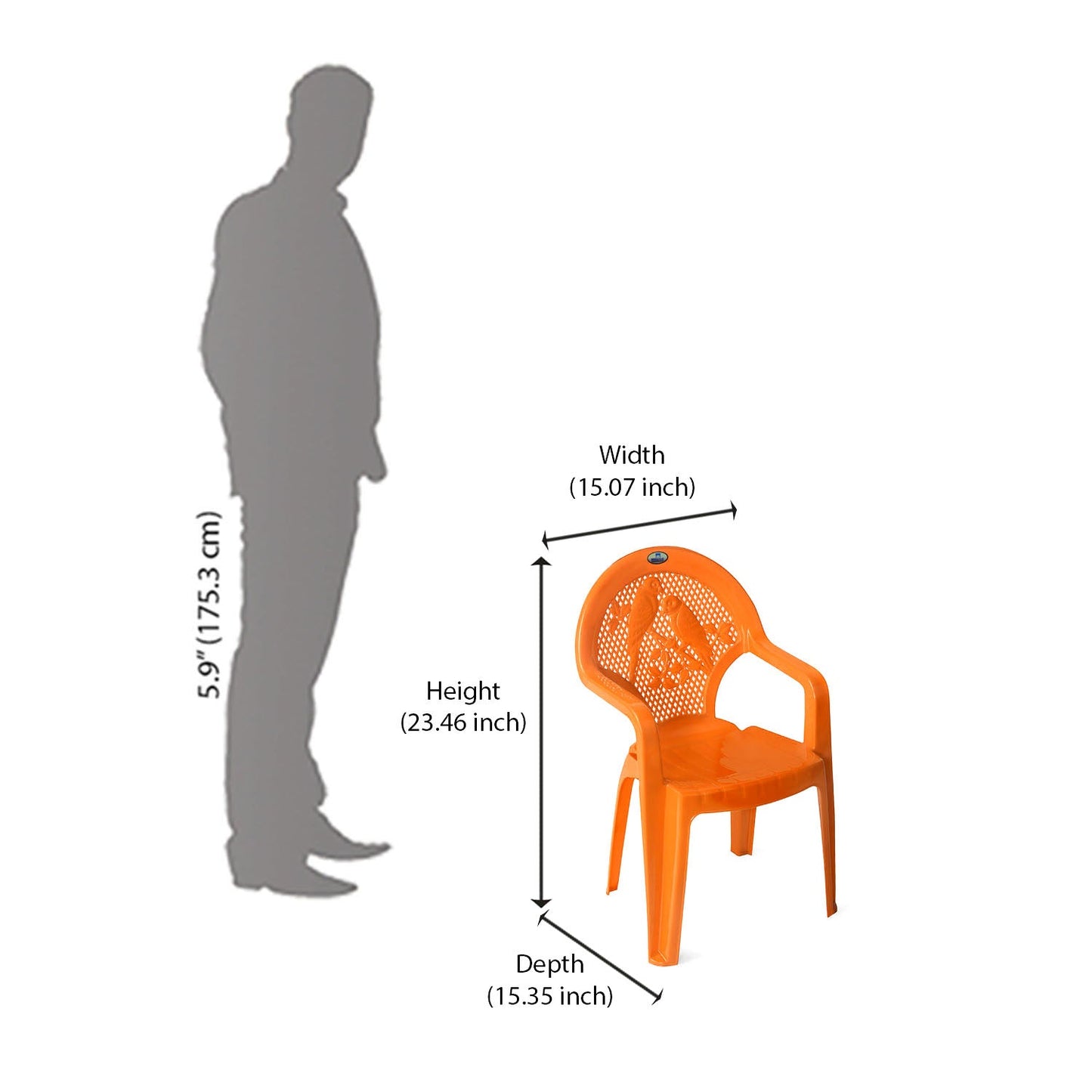 Nilkamal Toy CHR5015 Plastic Kids Arm Chair