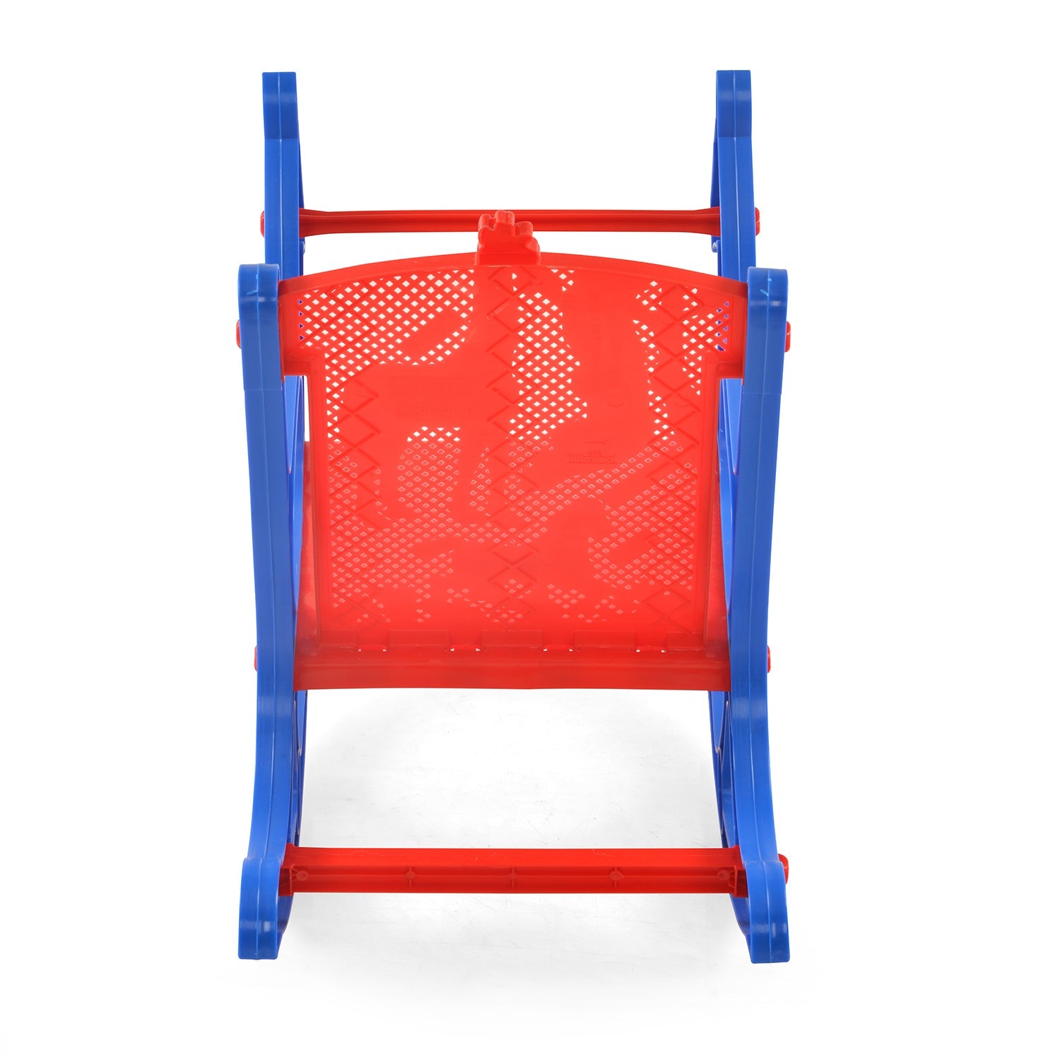 Nilkamal Toy Jungle Plastic Kids Arm Chair (Blue / Red)