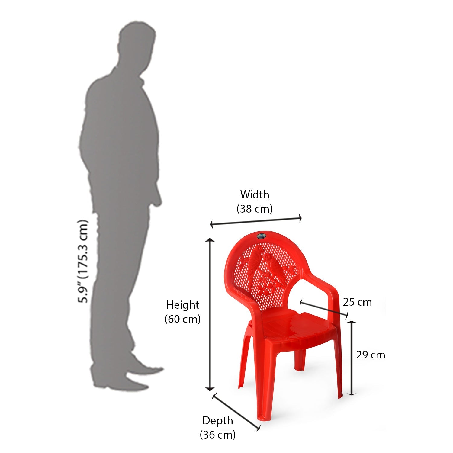 Nilkamal Toy CHR5015 Plastic Kids Arm Chair