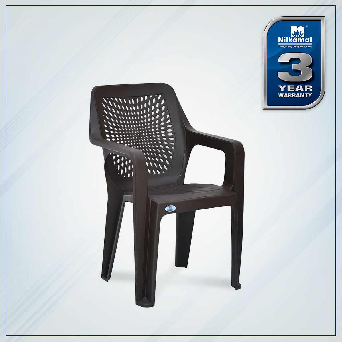 Nilkamal Trendy Plastic Chair with Arm Rest