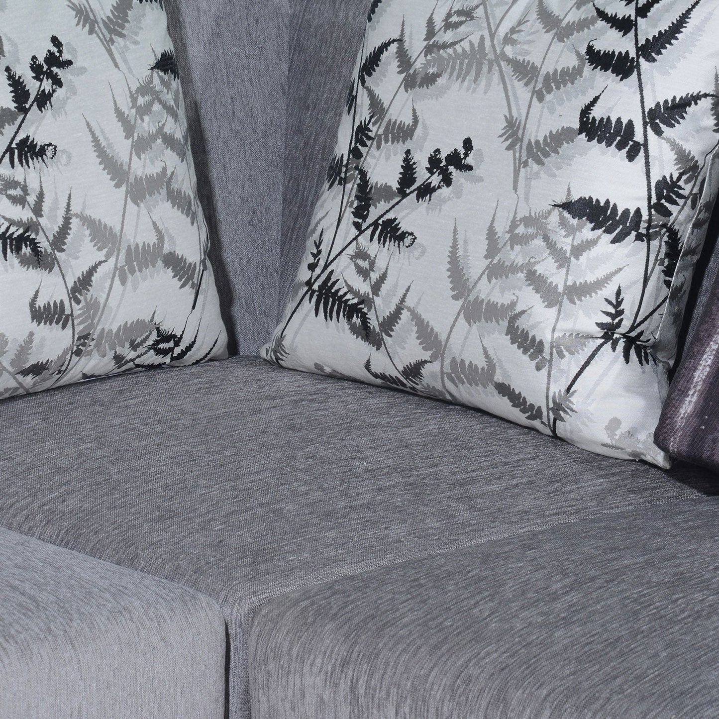 Nilkamal Tripoli Fabric Corner Sofa (Grey)