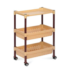 Nilkamal Trolley 15 (Maroon & Marble Beige)