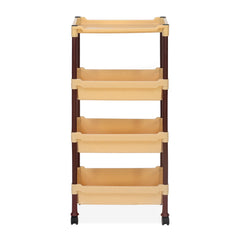 Nilkamal Trolley 23 (Maroon and Marble Beige)