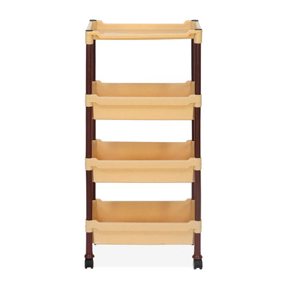 Nilkamal Trolley 23 (Maroon and Marble Beige)