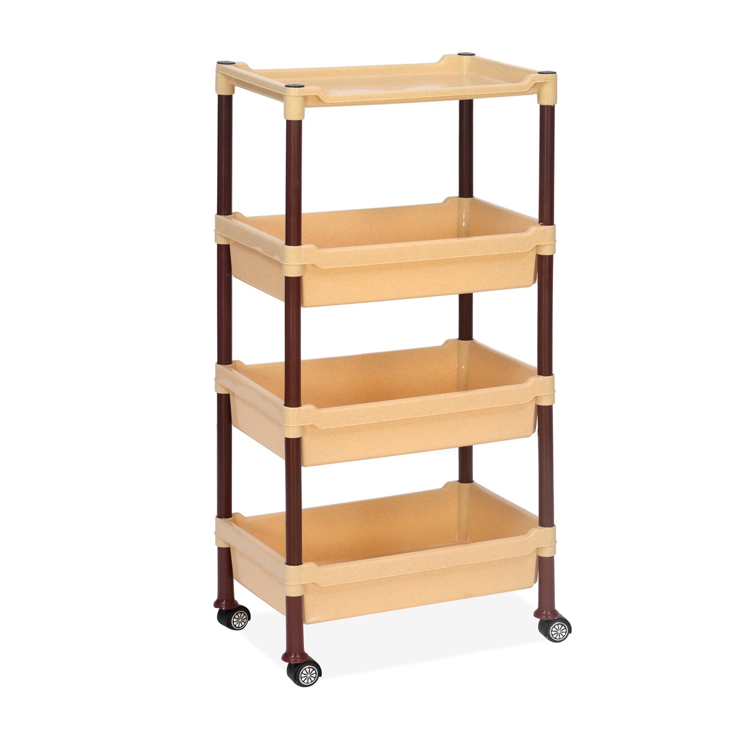 Nilkamal Trolley 23 (Maroon and Marble Beige)