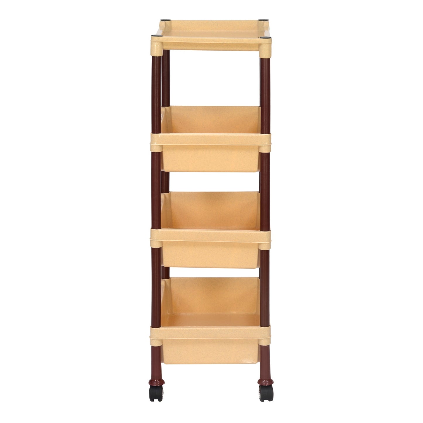 Nilkamal Trolley 23 (Maroon and Marble Beige)