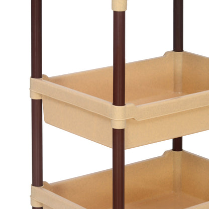 Nilkamal Trolley 23 (Maroon and Marble Beige)