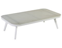 Mazzanti Outdoor Sofa Set 2 Seater , 2 Single seater and 1 Center Table (White + Brown) Braided & Rope