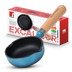 Bergner Excalibur Light Cast Iron 12cm / 200ml Tadkapan - Induction Bottom, Blue
