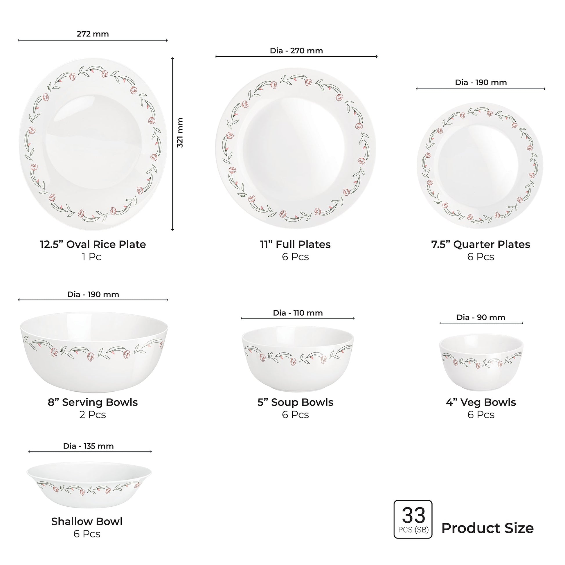 Terrana Collection Dinner Set - FIORA
