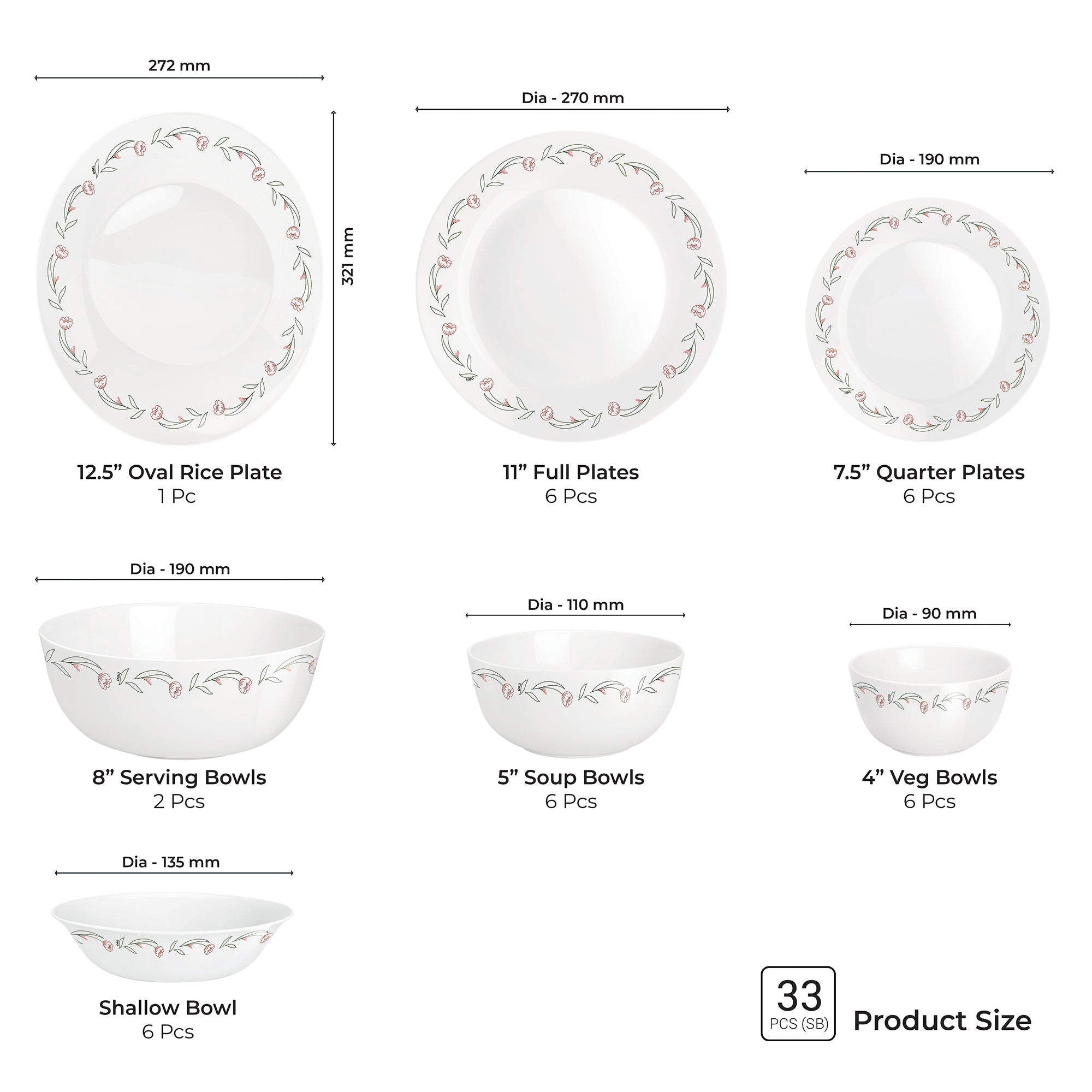Terrana Collection Dinner Set - FIORA