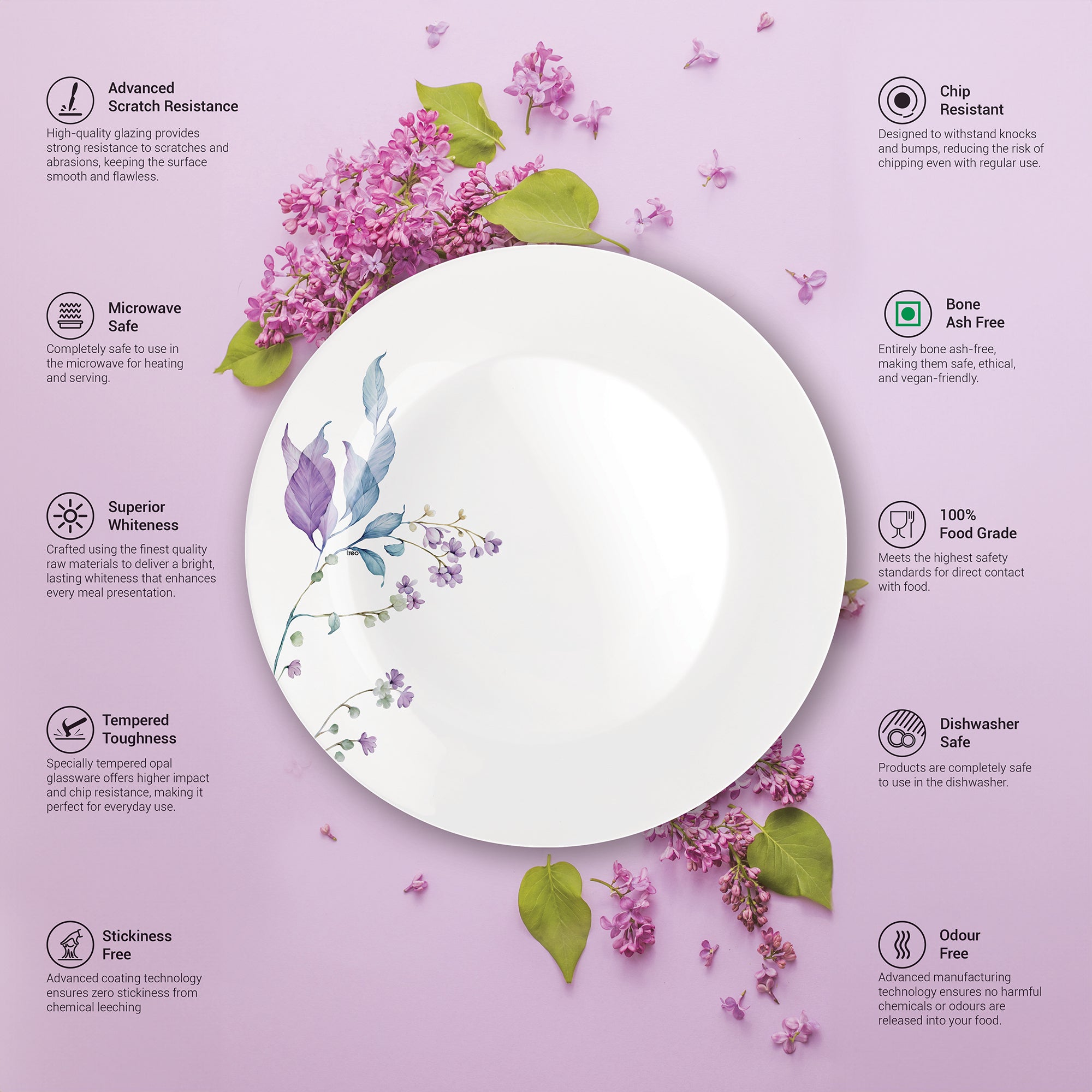Terrana Collection Plate Set - SERENA (Treo by Milton)