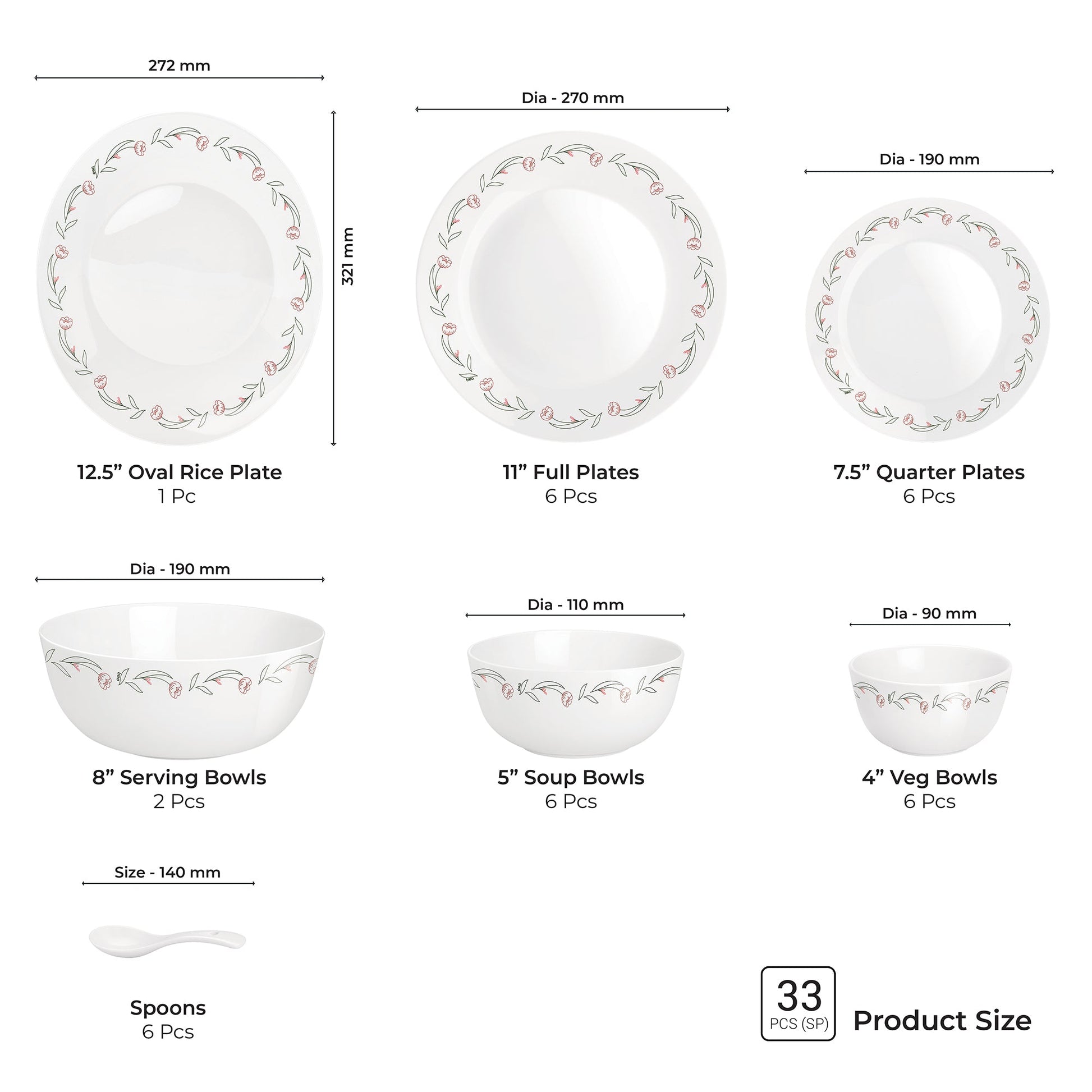 Terrana Collection Dinner Set - FIORA