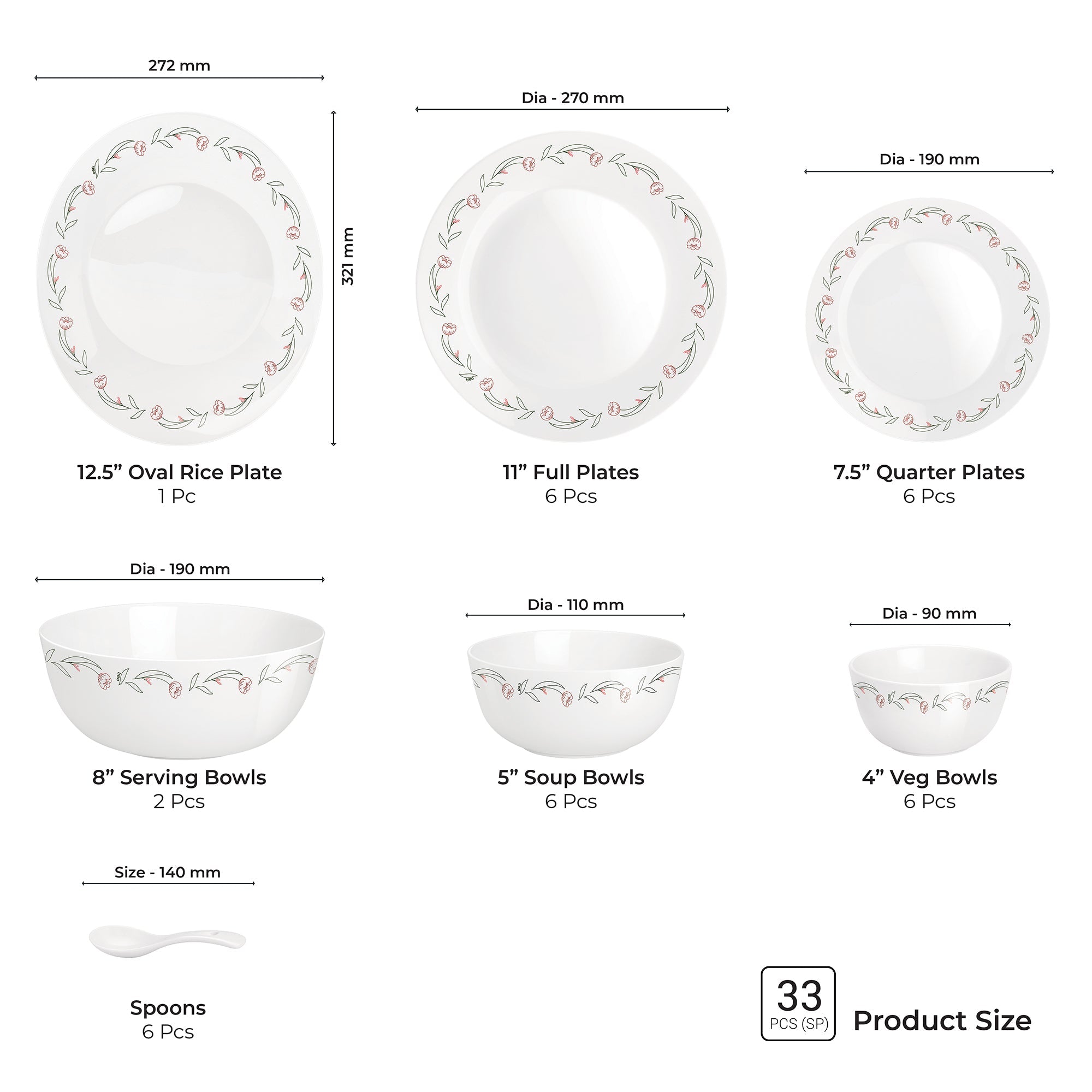 Terrana Collection Dinner Set - FIORA