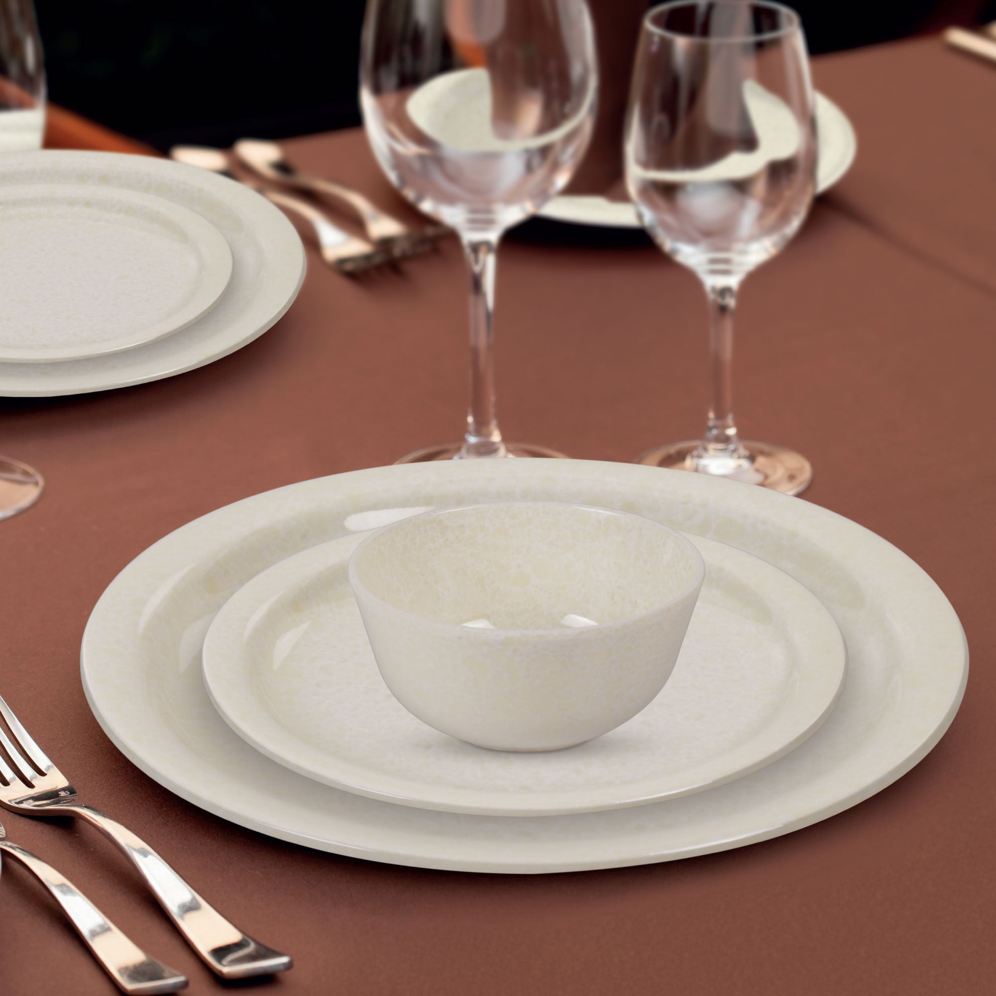 Lissome Dinner Set - Terrosoivory (Melamine)