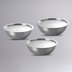 MEYER Trivantage Pro Tasla with lid 3pcs Set (18cm Tasla With Lid + 20cm Tasla With Lid + 22cm Tasla With Lid)