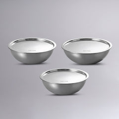 MEYER Trivantage Pro Tasla with lid 3pcs Set (20cm Tasla With Lid + 22cm Tasla With Lid + 24cm Tasla With Lid)