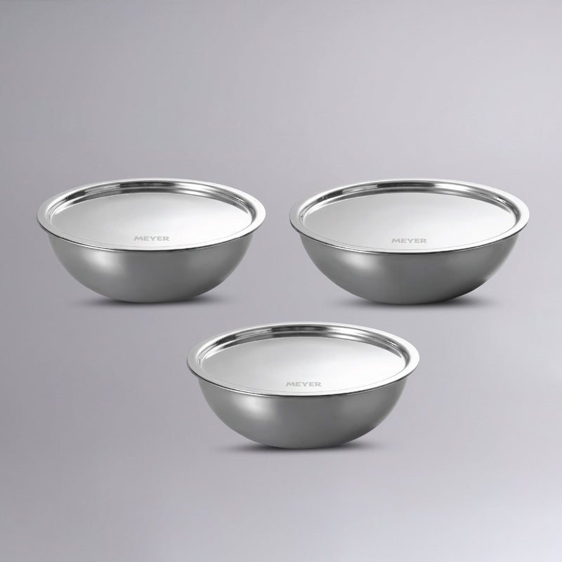 MEYER Trivantage Pro Tasla with lid 3pcs Set (20cm Tasla With Lid + 22cm Tasla With Lid + 24cm Tasla With Lid)