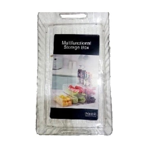 1pc Clear Desktop Plastic Storage Box For Organizing Cosmetics, Makeup, Jewelry, Tableware, Food And Books - Perfect For Counter, Dresser And Nightstand