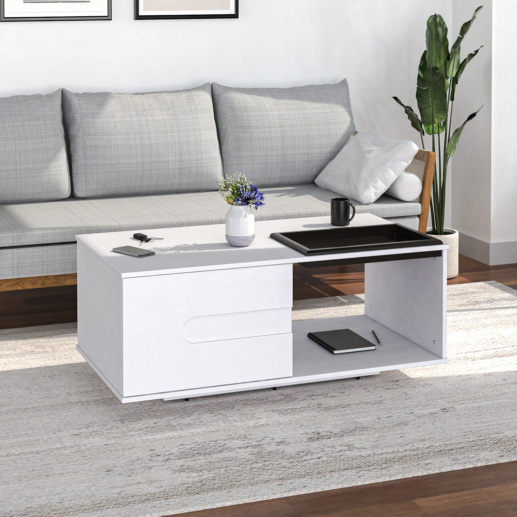 Nilkamal Trevi Engineered Wood Center Table (White)