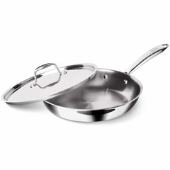 Triply Stainless Steel Fry Pan With Lid (Milton Procook)