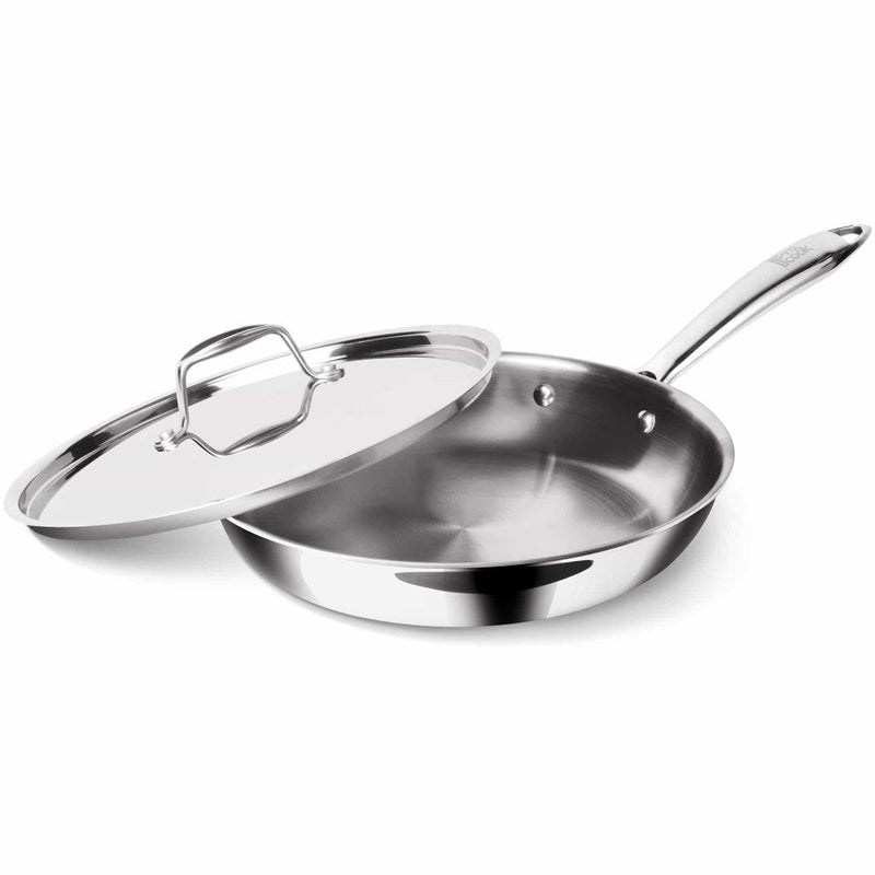 Triply Stainless Steel Fry Pan With Lid (Milton Procook)