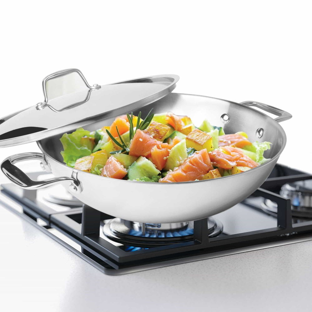 Triply Stainless Steel Kadhai with Lid (Milton Procook)
