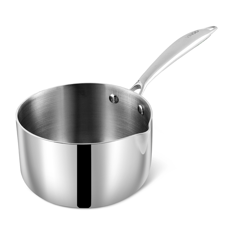 Vinod Platinum Triply Stainless Steel Milkpan (Induction Friendly)