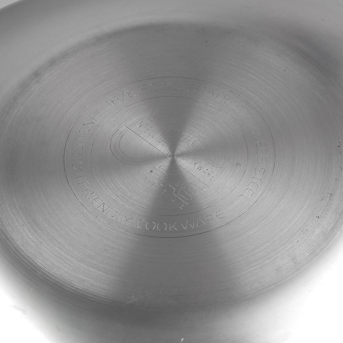Vinod Platinum Triply Stainless Steel Wok - 26 cm (Induction Friendly)