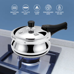 Pressure Cooker Outer Lid Curve Triply (Milton Procook)