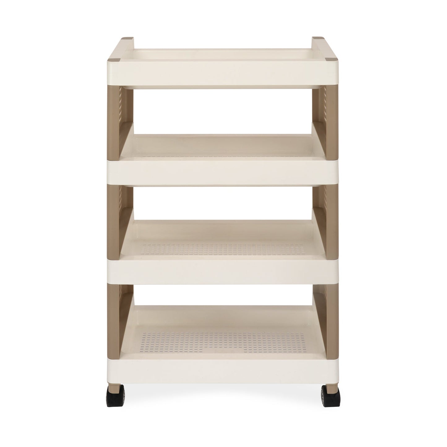 Nilkamal Trolley 25 (Milky White / Taupe Plaza)