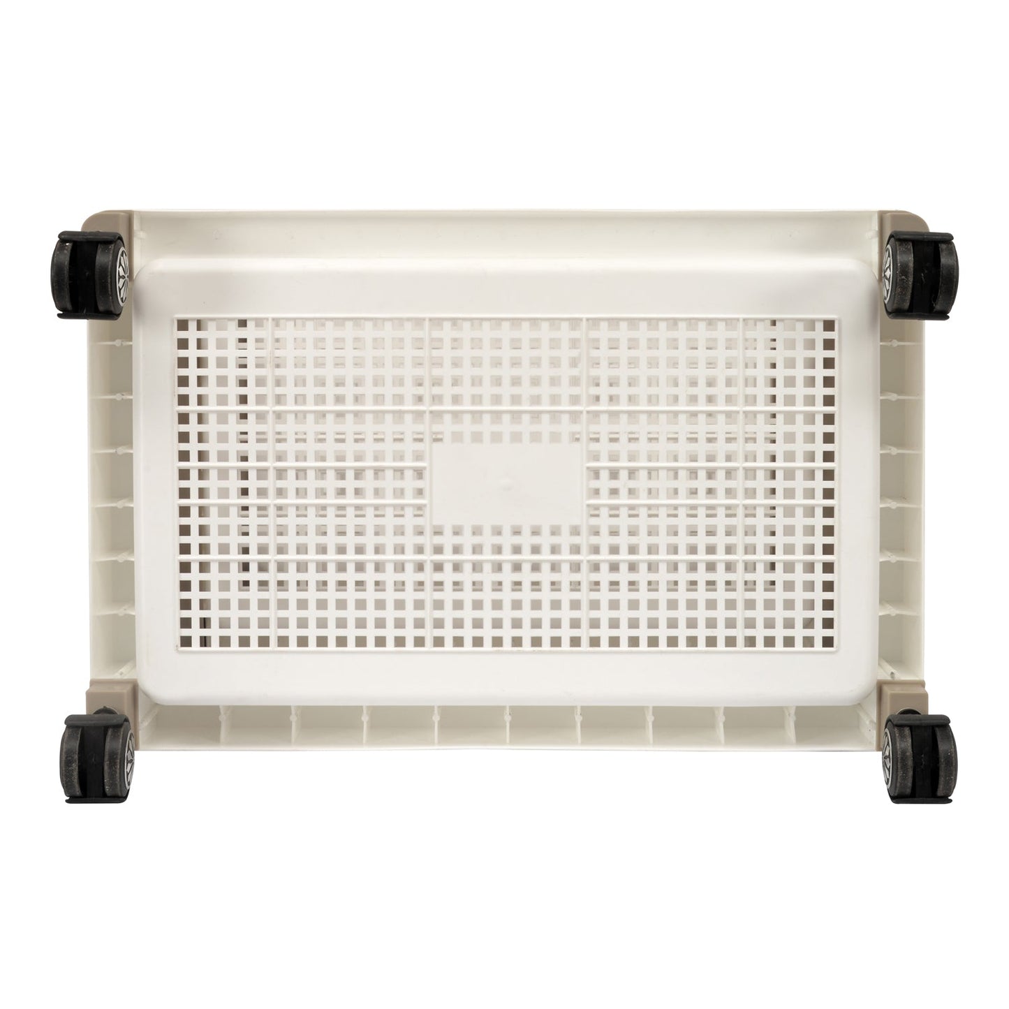 Nilkamal Trolley 25 (Milky White / Taupe Plaza)