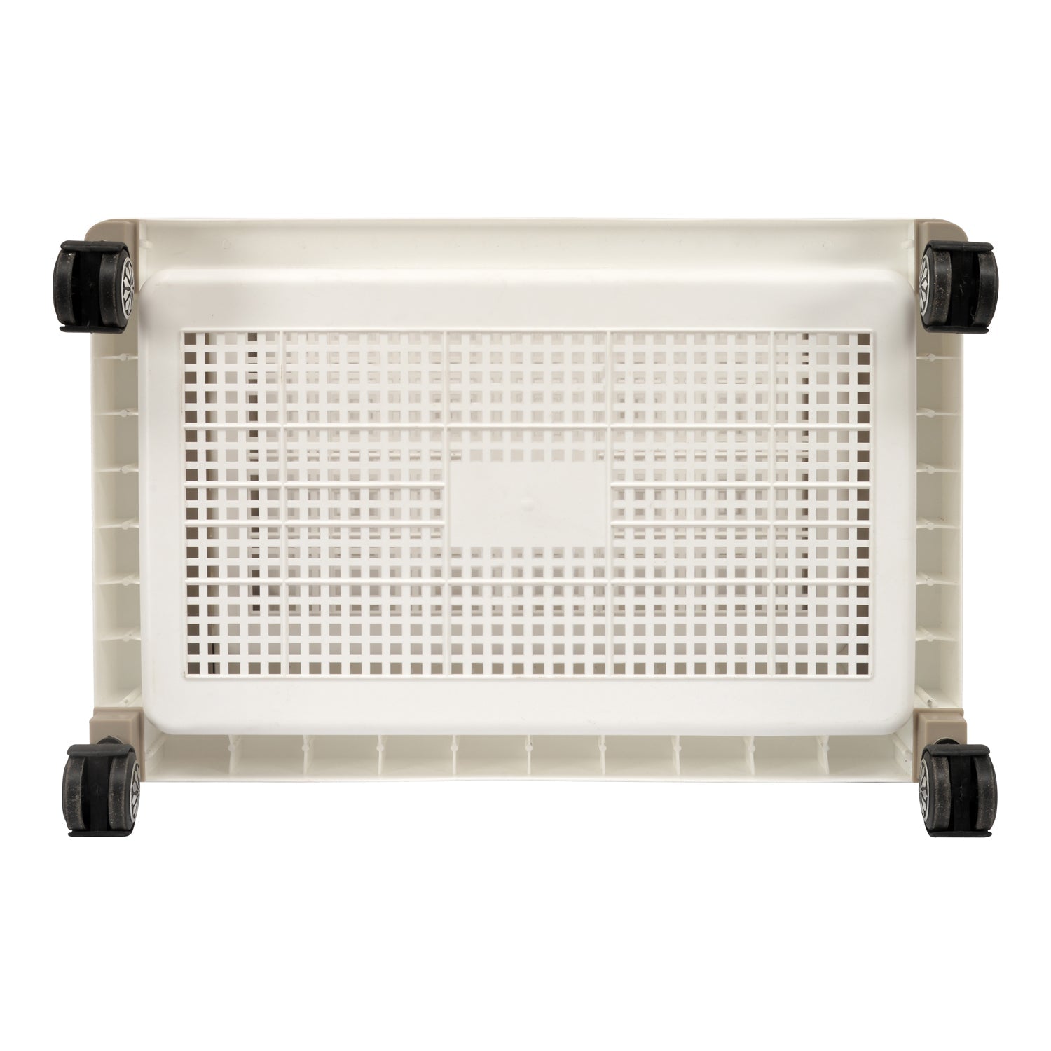 Nilkamal Trolley 25 (Milky White / Taupe Plaza)