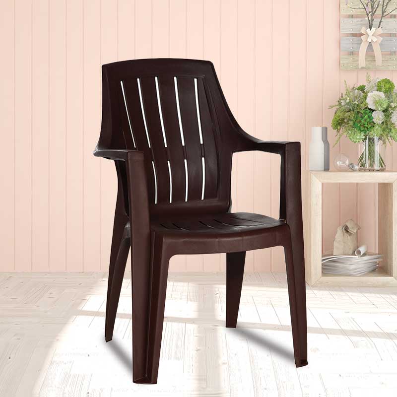 Supreme Turbo Super Plastic With-Arm Chair