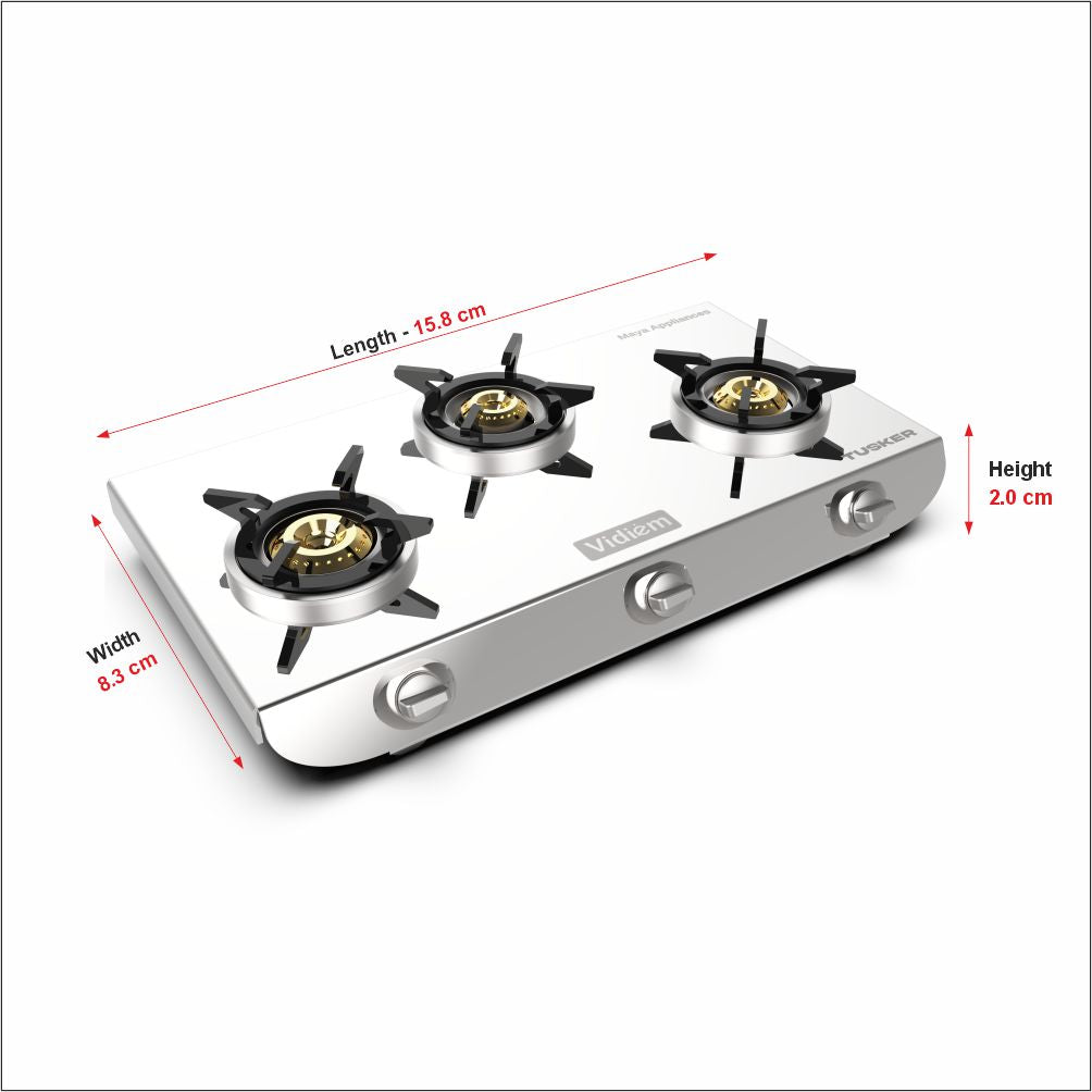 Vidiem Tusker SS Miniature Toy Gas Stove for Kids (Non-Working Replica)