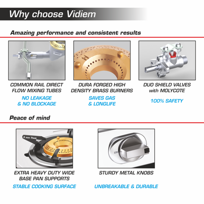 VIDIEM TUSKER 4Burner Gas Stove