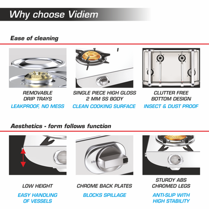 TUSKER 2Burner Gas Stove vidiem