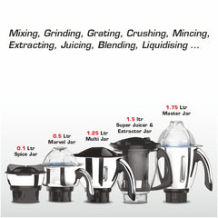 VIDIEM TUSKER 750W MIXER GRINDER