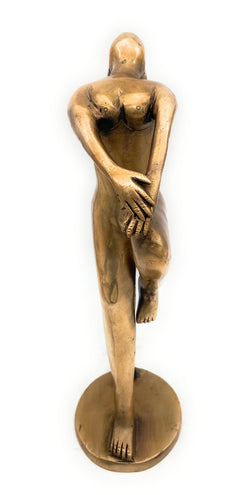 Bhunes Brass Modern Art | Arts | Brass Awards | Brass Trophy | Brass Lady | Home Decor| Decoratives,Gold, 14.5 Inch, 1 Piece