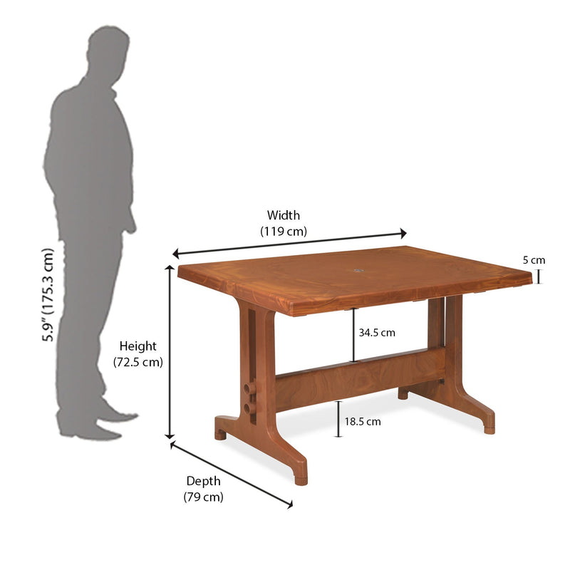 Nilkamal Ultima Dining Table (Mango Wood)