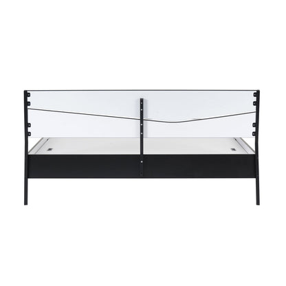 Nilkamal Urbenia Engineered Wood Without Storage King Bed (Black)