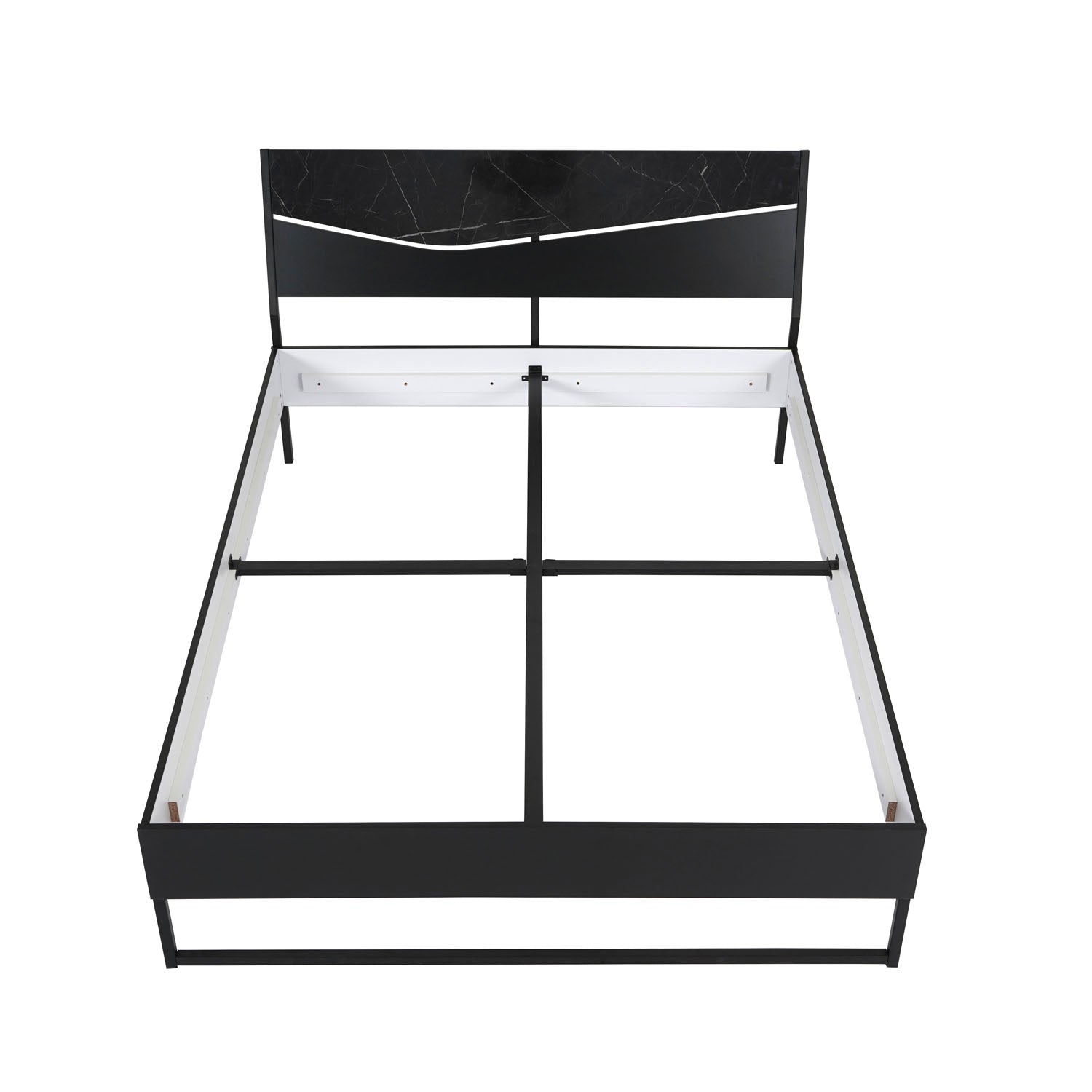 Nilkamal Urbenia Engineered Wood Without Storage King Bed (Black)