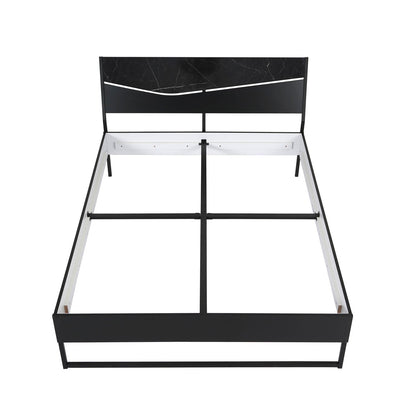 Nilkamal Urbenia Engineered Wood Without Storage King Bed (Black)