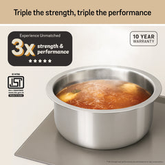 Meyer Trivantage 22cm Tri-Ply Stainless Steel Tope With Lid