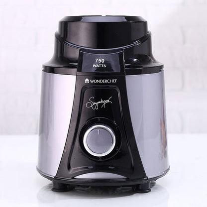 Galaxy Mixer Grinder 750W 100% Copper Motor, 4 Stainless Steel Jars, Black & Grey, 5 Years Warranty