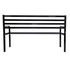Boyle Metal 3 Seater and 1 Table Garden Bench for Outdoor Park - (Black)