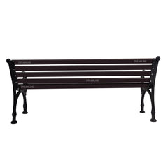Ruben Cast Iron 3 Seater Garden Bench for Outdoor Park - (Brown)