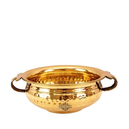 Pure Brass Hammered Design Urli/Decorative Bowl/Decorative Platter, Home Décor & Festive Item