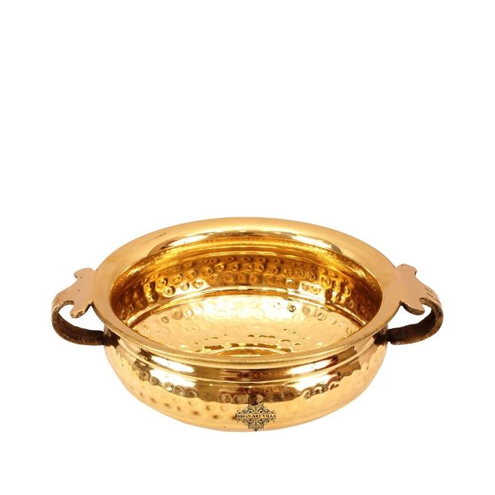 Pure Brass Hammered Design Urli/Decorative Bowl/Decorative Platter, Home Décor & Festive Item